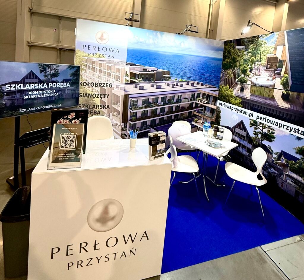 zaprojektowane stoisko na wydarzenie